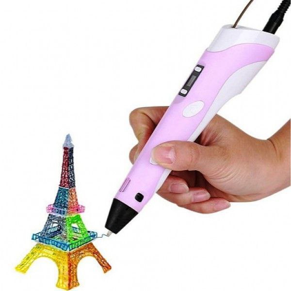 3D Ручка для рисования 3D pen розовая